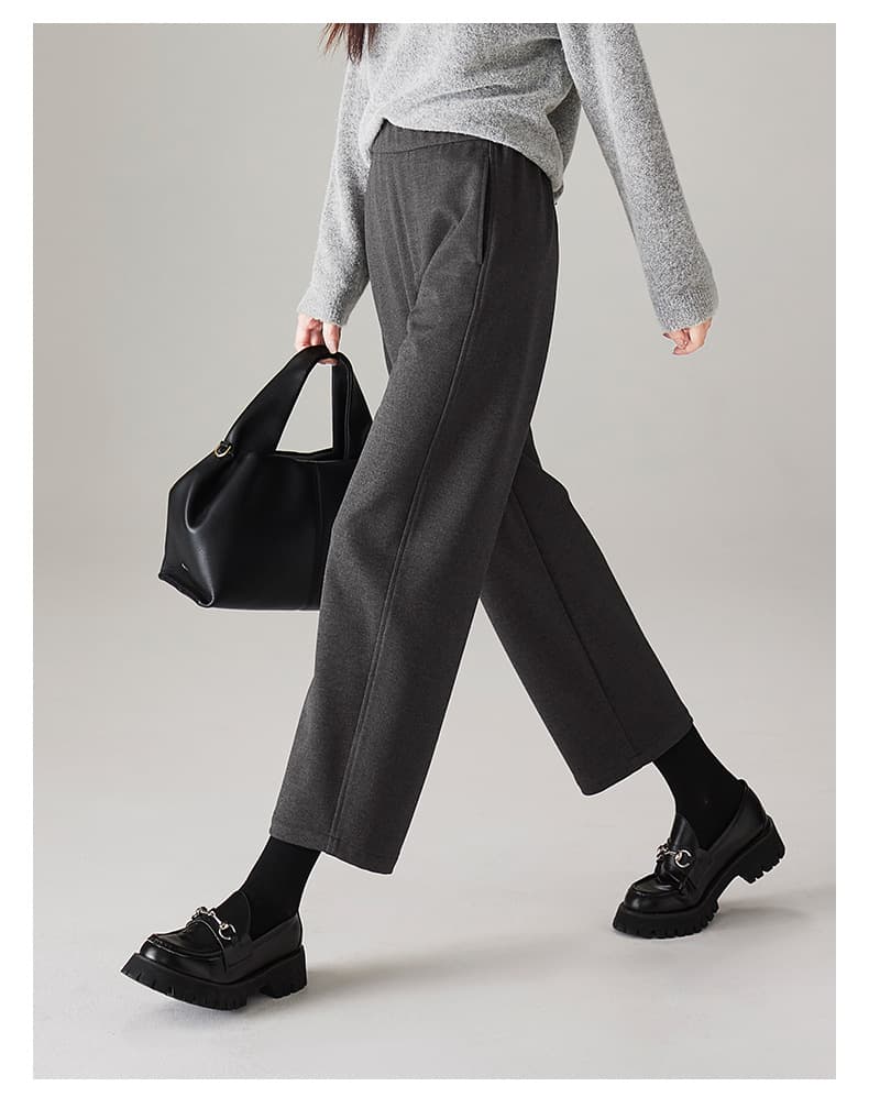 白パンツ ゆったり楽ちんワイドパンツ