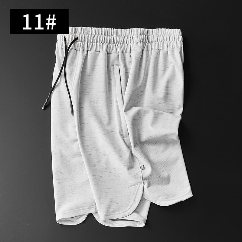白パンツ シンプル涼感ショートパンツ