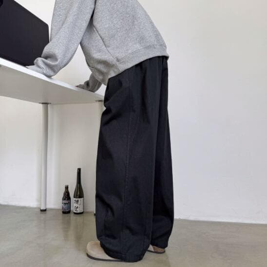 メンズ ワイド カーゴ 白パンツ ゆったり