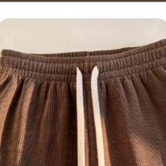 白パンツ もこもこ裏起毛リブパンツ