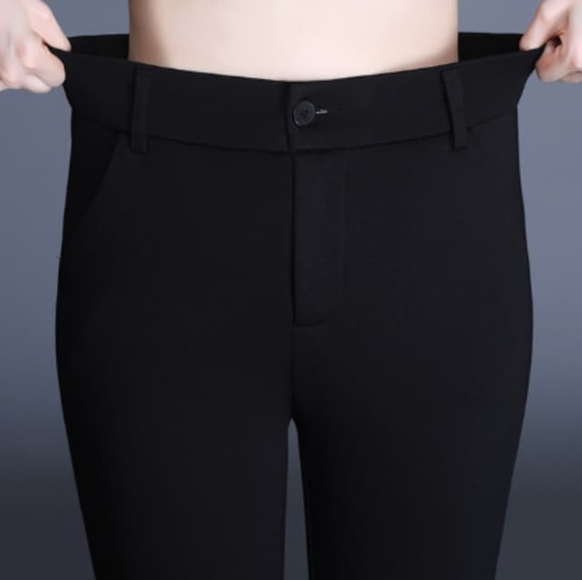 白パンツ ハイウエストフレアパンツ