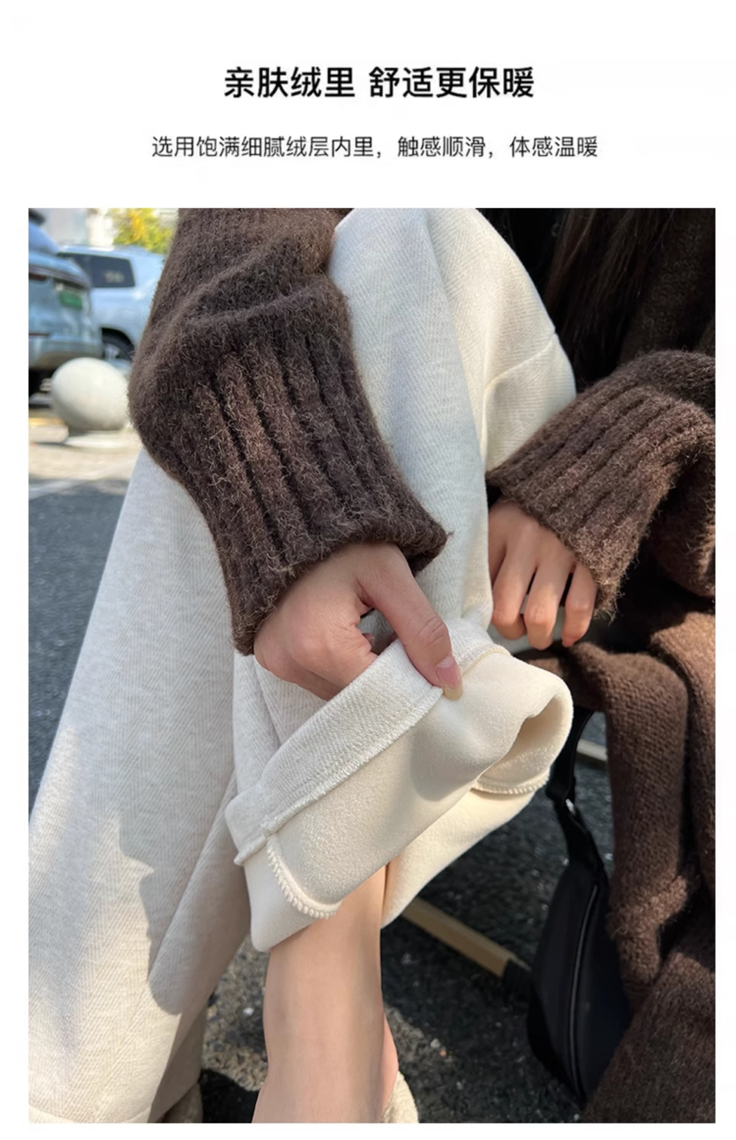 白パンツ ウエスト楽ちんゆったりロングパンツ