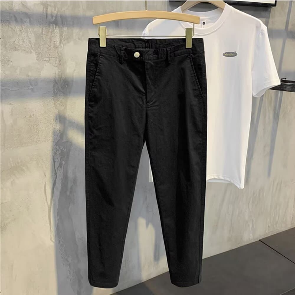 白パンツ ストレートシルエット デニムパンツ