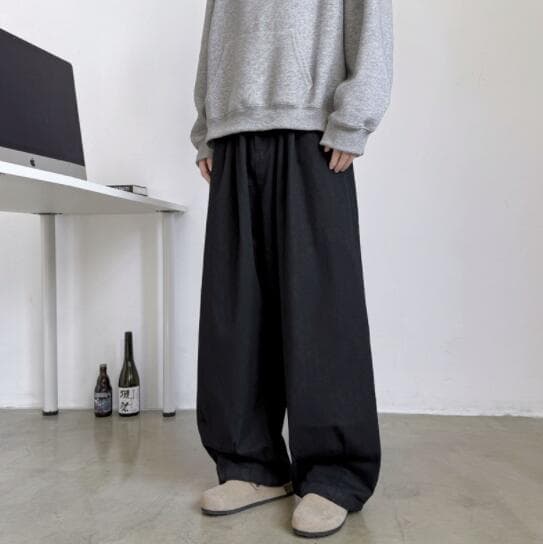 メンズ ワイド カーゴ 白パンツ ゆったり