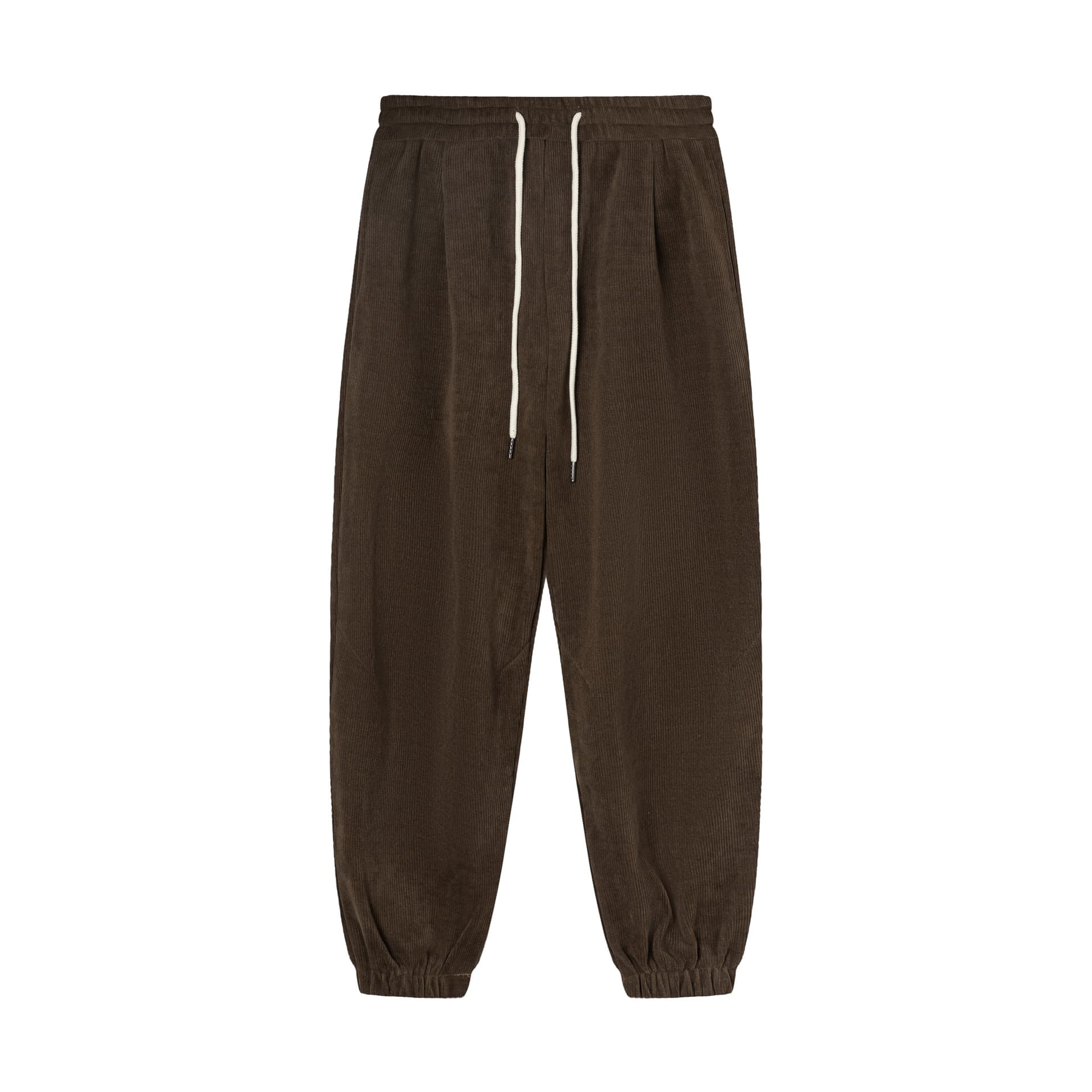 白パンツ コーデュロイワイドルーズパンツ