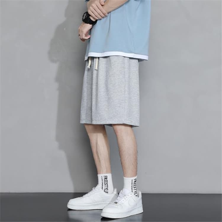 白パンツ メンズ白ショートパンツ ゆったりカジュアル大きいサイズ対応