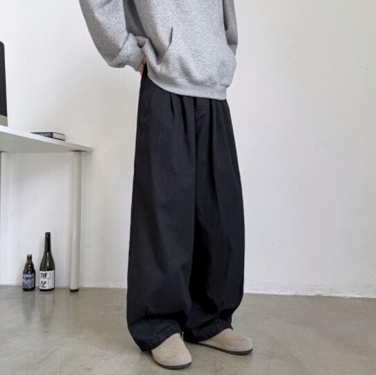 メンズ ワイド カーゴ 白パンツ ゆったり