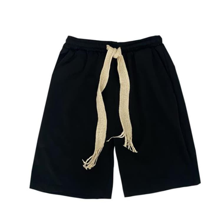 白パンツ 白ショートパンツ メンズ ゆったり夏物カジュアル ワイド