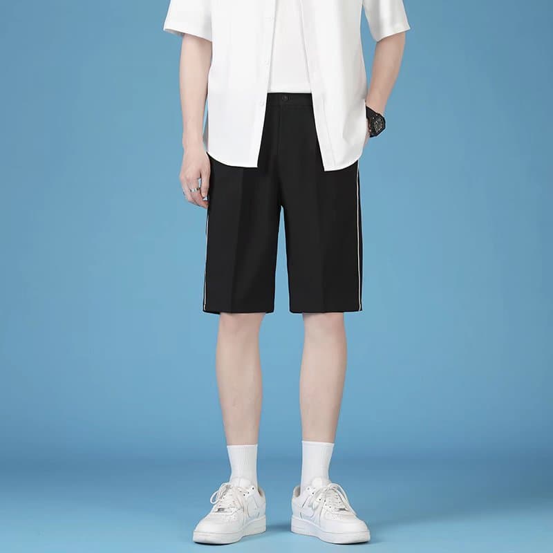 白パンツ クールリラックスハーフパンツ