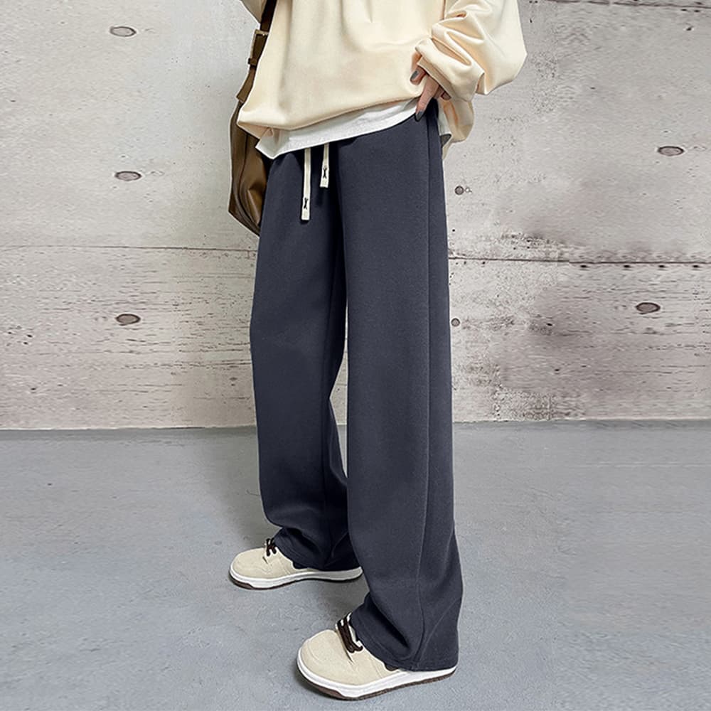 白パンツ ストレートスウェットパンツ レディース 全5色