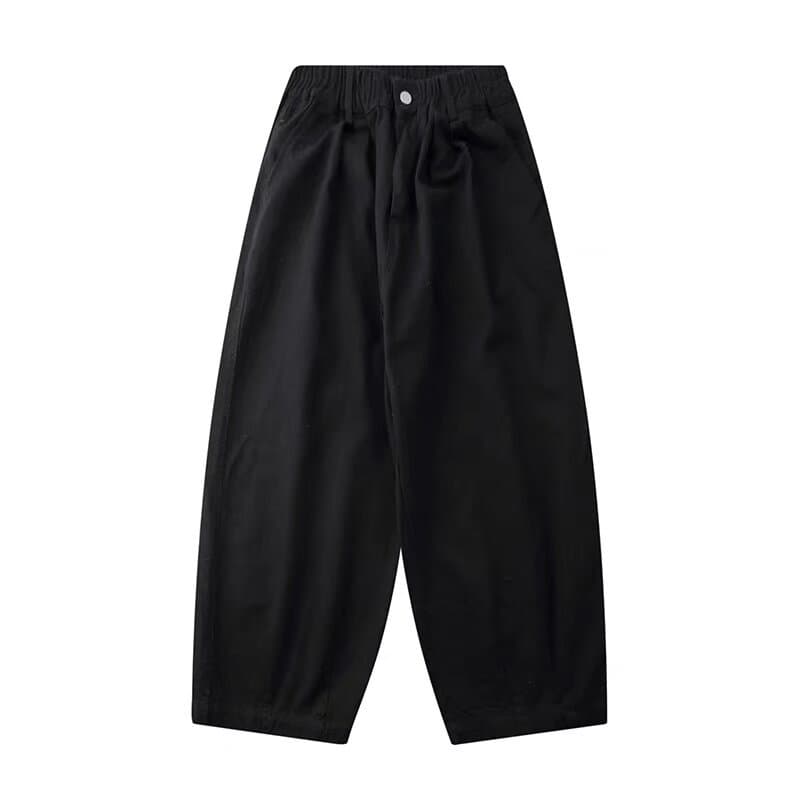 白パンツ ゆったりワイドバルーンパンツ