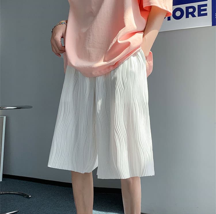 白パンツ 夏新作 白 ショートパンツ メンズ ゆったり カジュアル