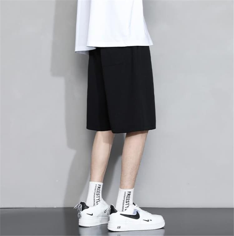 白パンツ メンズ白ショートパンツ ゆったりカジュアル大きいサイズ対応